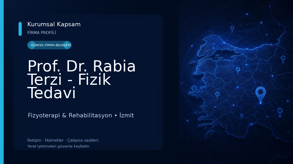 Prof. Dr. Rabia Terzi - Fizik Tedavi Rehabilitasyon ve GETAT Merkezi Fizyoterapi & Rehabilitasyon