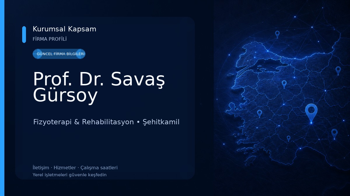 Prof. Dr. Savaş Gürsoy 
