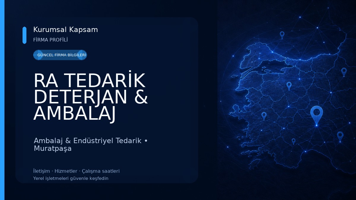 RA TEDARİK DETERJAN & AMBALAJ TOPTAN PERAKENDE Ambalaj & Endüstriyel Tedarik
