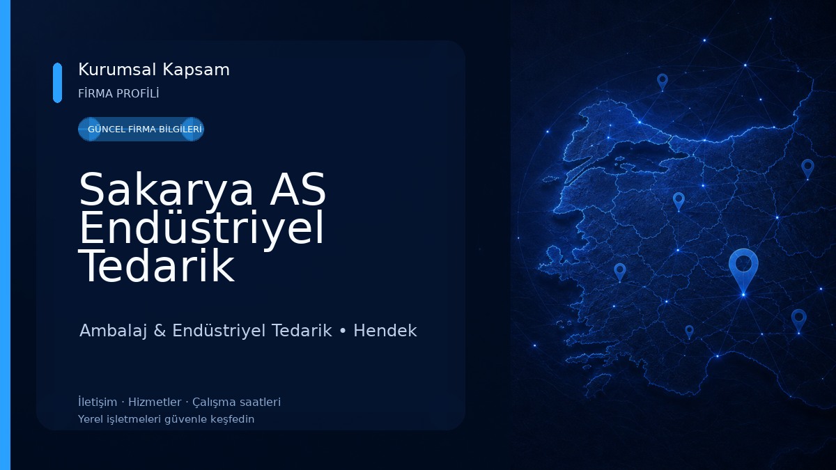 Sakarya AS Endüstriyel Tedarik Hizmetleri San.Tic.Ltd.Şti Ambalaj & Endüstriyel Tedarik