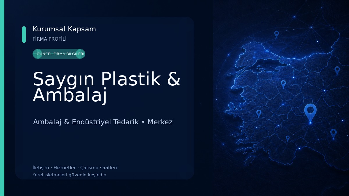 Saygın Plastik & Ambalaj Ambalaj & Endüstriyel Tedarik