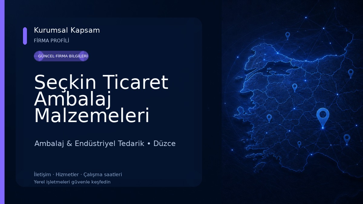 Seçkin Ticaret Ambalaj Malzemeleri Ambalaj & Endüstriyel Tedarik