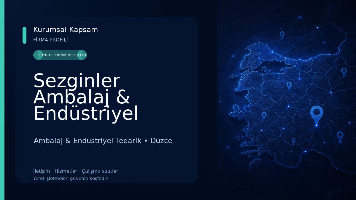Sezginler Ambalaj & Endüstriyel Temizlik Malzemeleri Ambalaj & Endüstriyel Tedarik