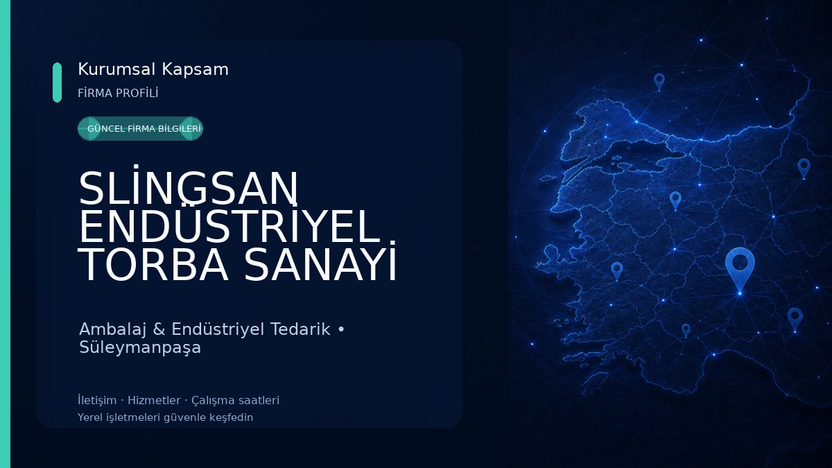 SLİNGSAN ENDÜSTRİYEL TORBA SANAYİ VE DIŞ TİCARET A.Ş. Ambalaj & Endüstriyel Tedarik