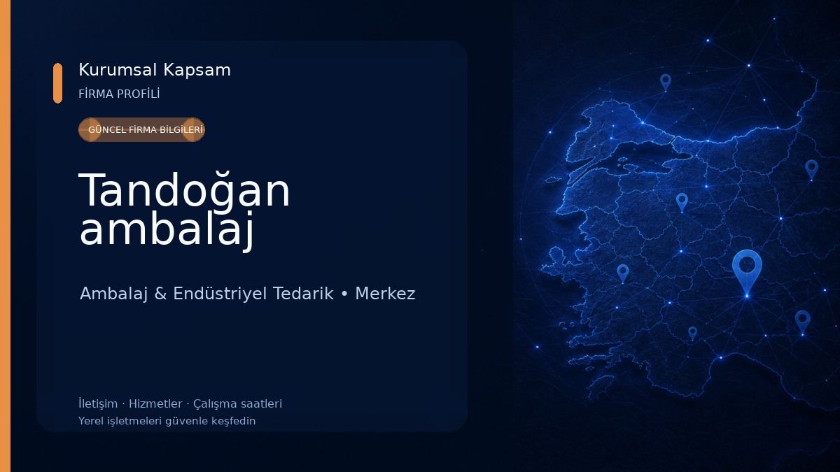 Tandoğan ambalaj Ambalaj & Endüstriyel Tedarik