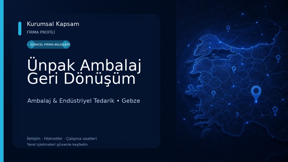 Ünpak Ambalaj Geri Dönüşüm Ambalaj & Endüstriyel Tedarik
