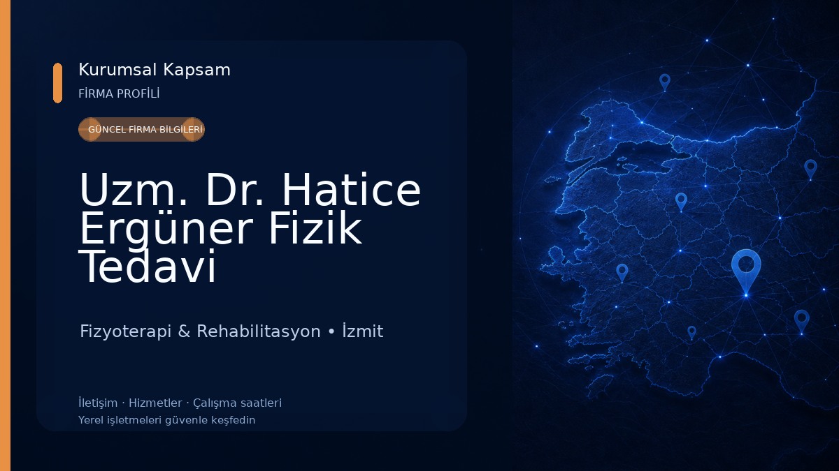 Uzm. Dr. Hatice Ergüner Fizik Tedavi Rehabilitasyon & GETAT Kliniği (Ozon Tedavisi-Proloterapi-PRP/CGF-Biofeedback-Glutatyon) Fizyoterapi & Rehabilitasyon