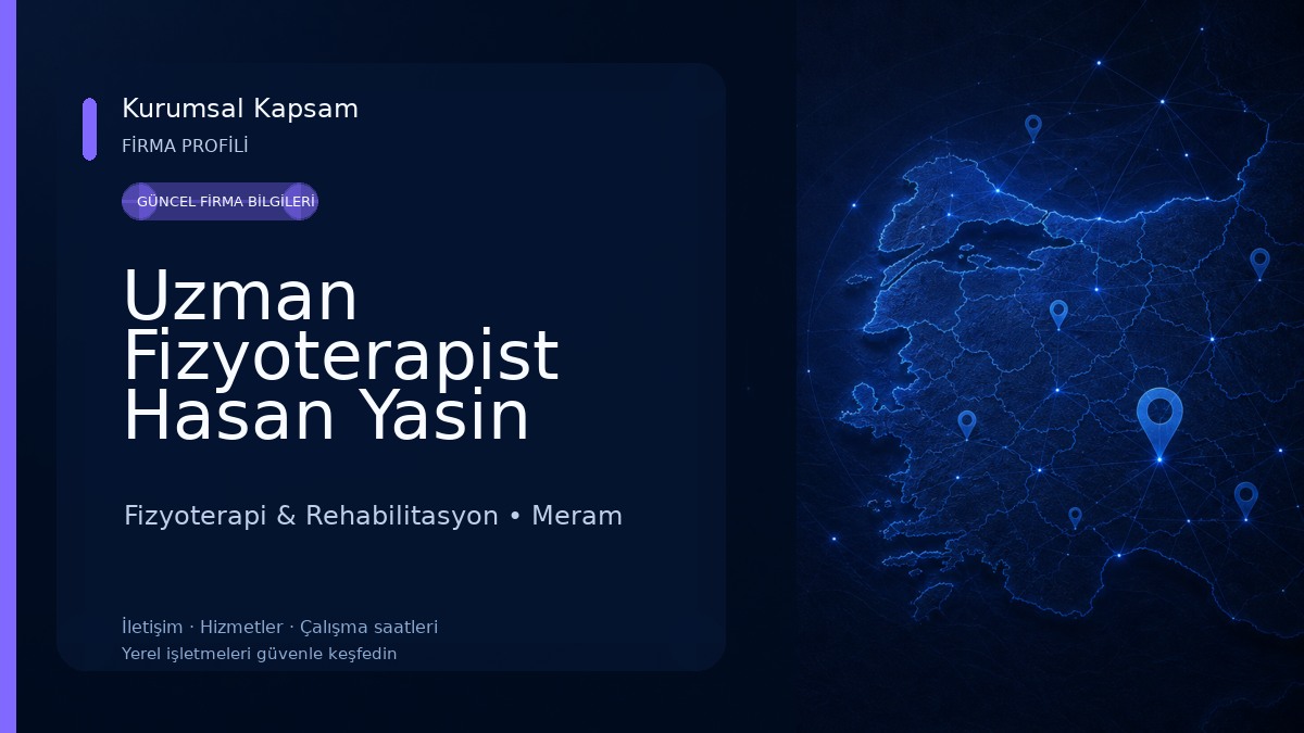 Uzman Fizyoterapist Hasan Yasin Acar Sağlık Hizmet Birimi 