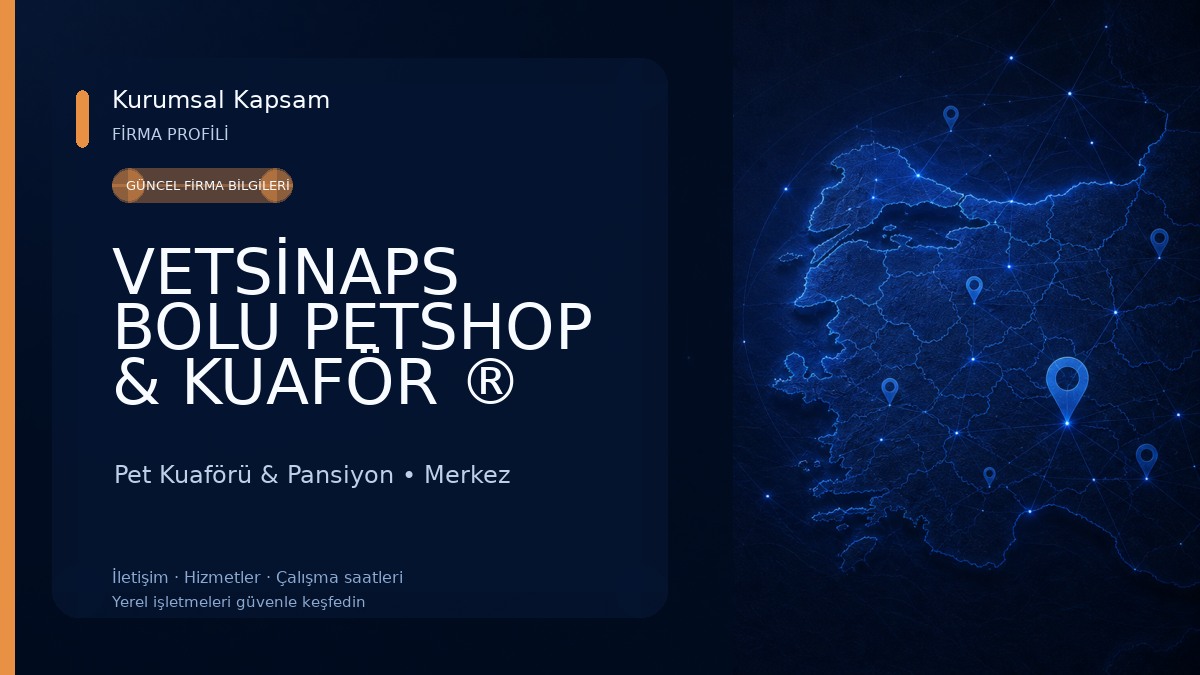 VETSİNAPS BOLU PETSHOP & KUAFÖR ®️ 