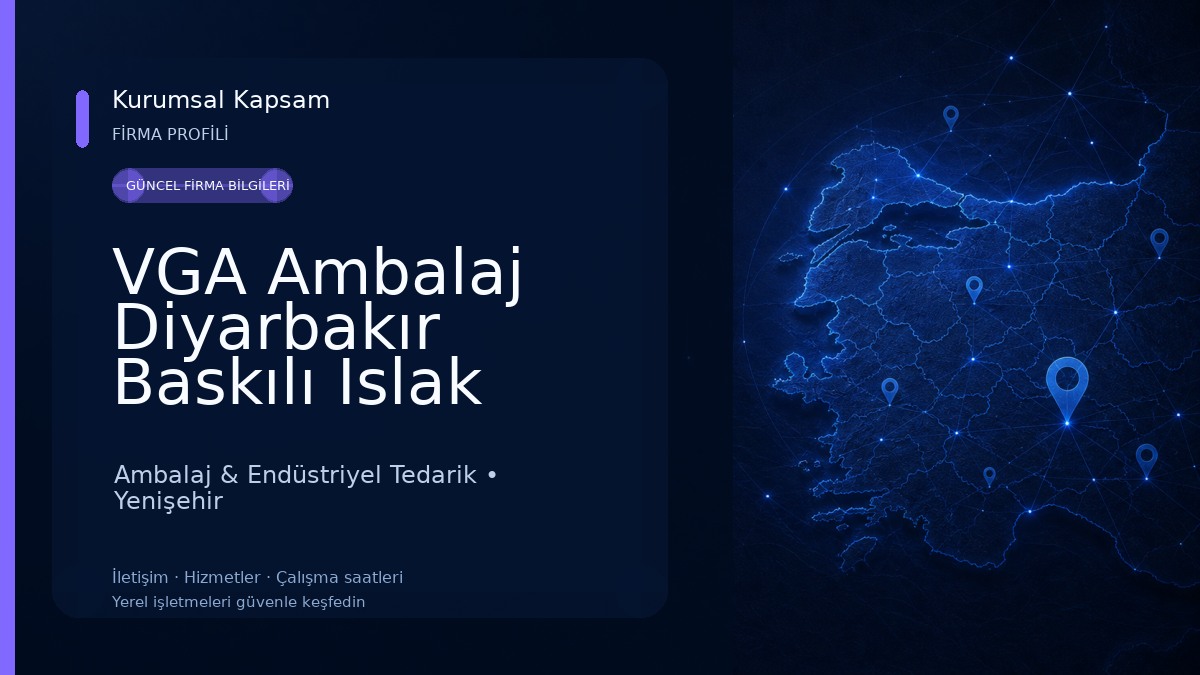 VGA Ambalaj Diyarbakır Baskılı Islak Mendil İmalatı Ambalaj & Endüstriyel Tedarik