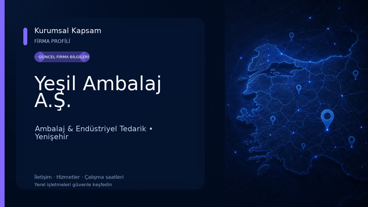 Yeşil Ambalaj A.Ş. Ambalaj & Endüstriyel Tedarik
