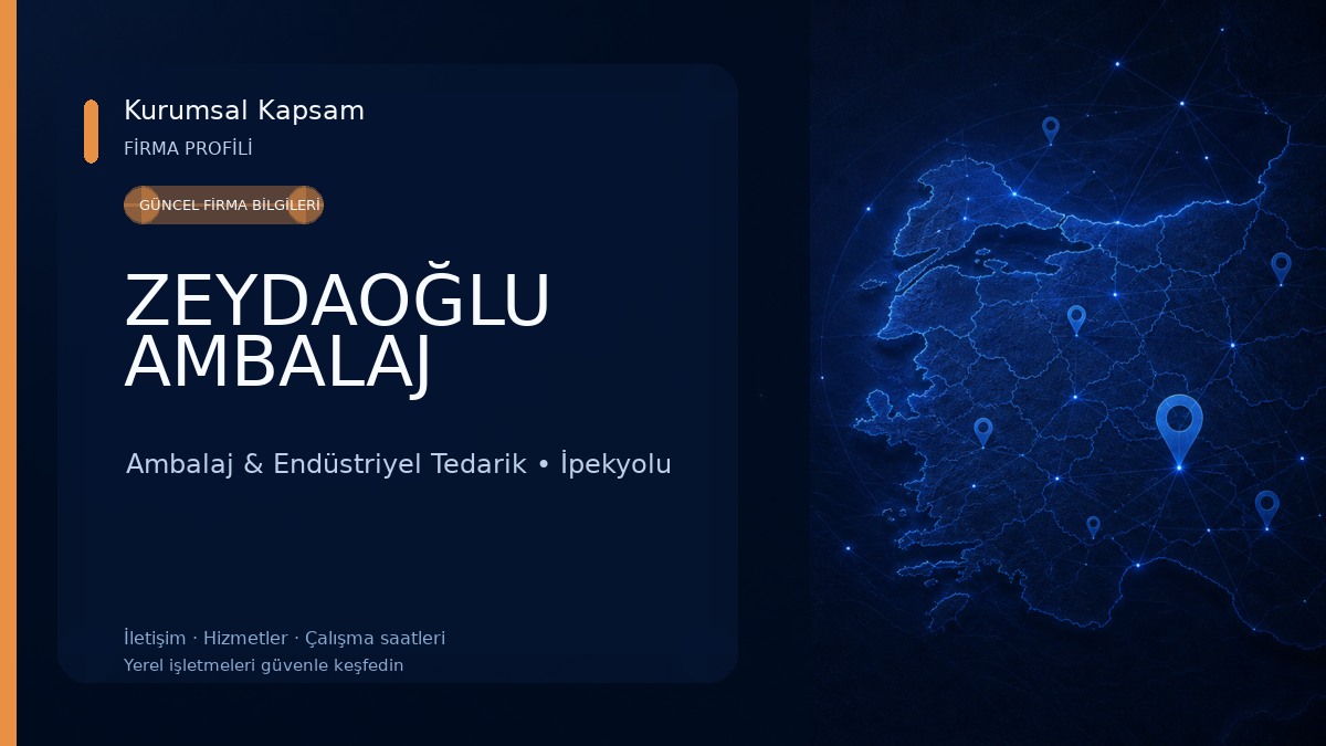 ZEYDAOĞLU AMBALAJ Ambalaj & Endüstriyel Tedarik