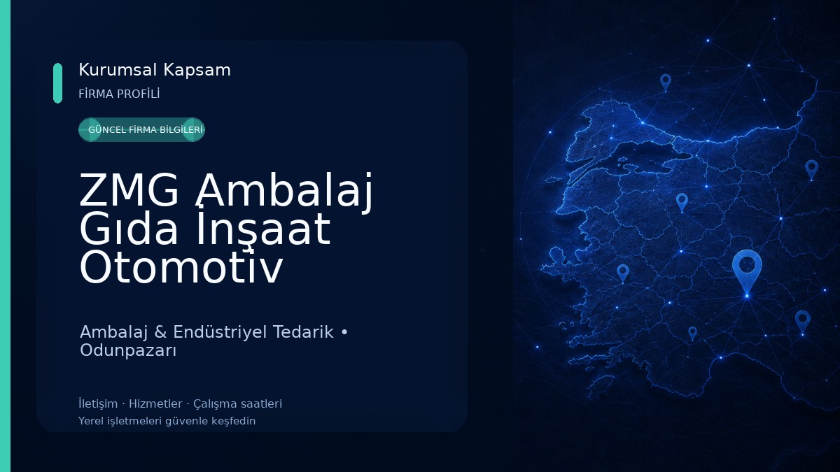 ZMG Ambalaj Gıda İnşaat Otomotiv San.Tic.Ltd.Şti. Ambalaj & Endüstriyel Tedarik